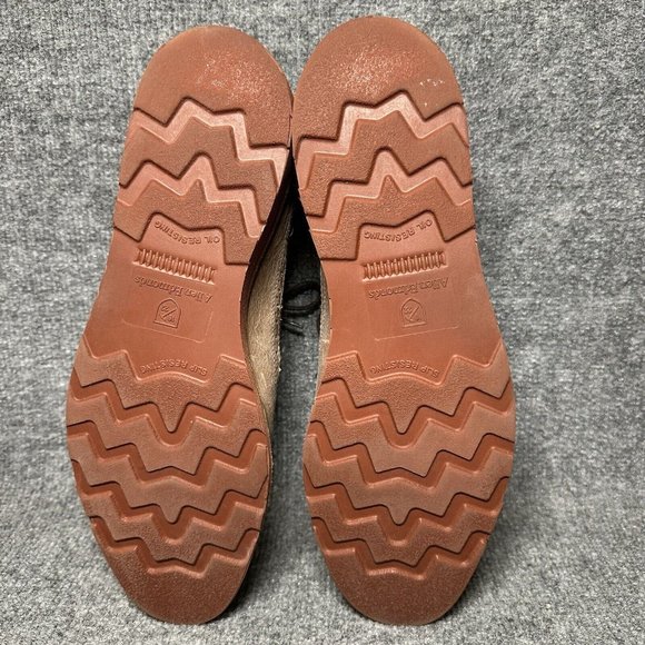 Allen Edmonds Shannon Drive Oxford Shoes Mens 10 Tan Distress Leather Wingtip - Picture 7 of 11